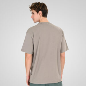 261TS-9141 T-SHIRT WITH EMBOSSED HIGH DENSITY PRINT (HEAVY JERSEY) (RELAXED FIT) LT GREY - Image 4