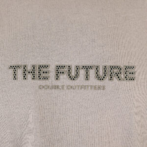 261TS-9141 T-SHIRT WITH EMBOSSED HIGH DENSITY PRINT (HEAVY JERSEY) (RELAXED FIT) LT GREY - Image 5