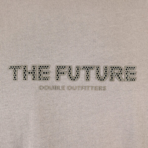 261TS-9141 T-SHIRT WITH EMBOSSED HIGH DENSITY PRINT (HEAVY JERSEY) (RELAXED FIT) LT GREY
