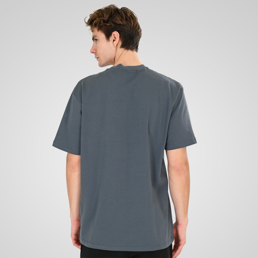 261TS-9141 T-SHIRT WITH EMBOSSED HIGH DENSITY PRINT (HEAVY JERSEY) (RELAXED FIT) STORM BLUE