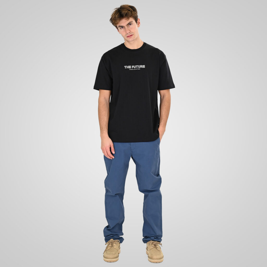 261TS-9141 T-SHIRT WITH EMBOSSED HIGH DENSITY PRINT (HEAVY JERSEY) (RELAXED FIT) BLACK