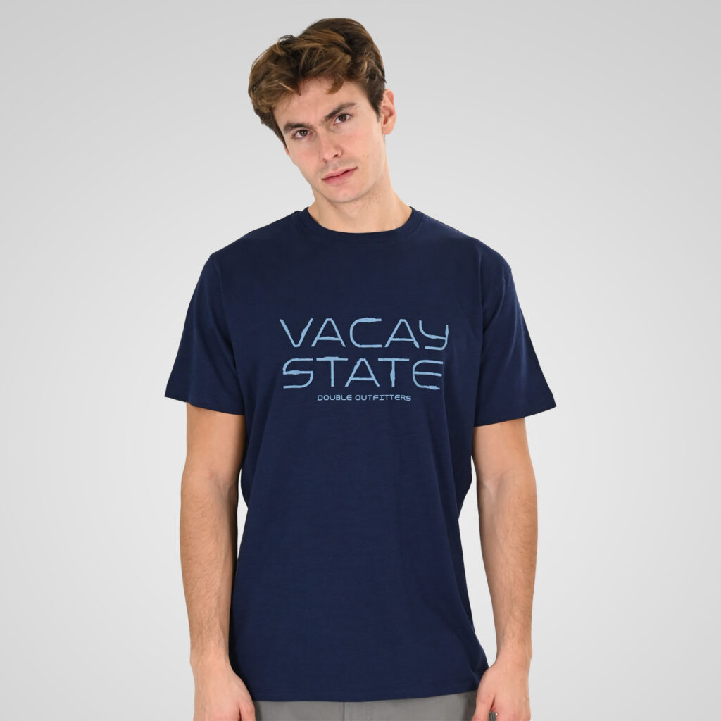 261TS-9142 FLAMA T-SHIRT WITH SINGLE PRESSED PRINT DK BLUE