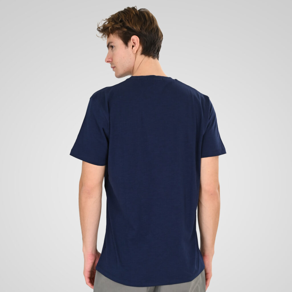 261TS-9142 FLAMA T-SHIRT WITH SINGLE PRESSED PRINT DK BLUE
