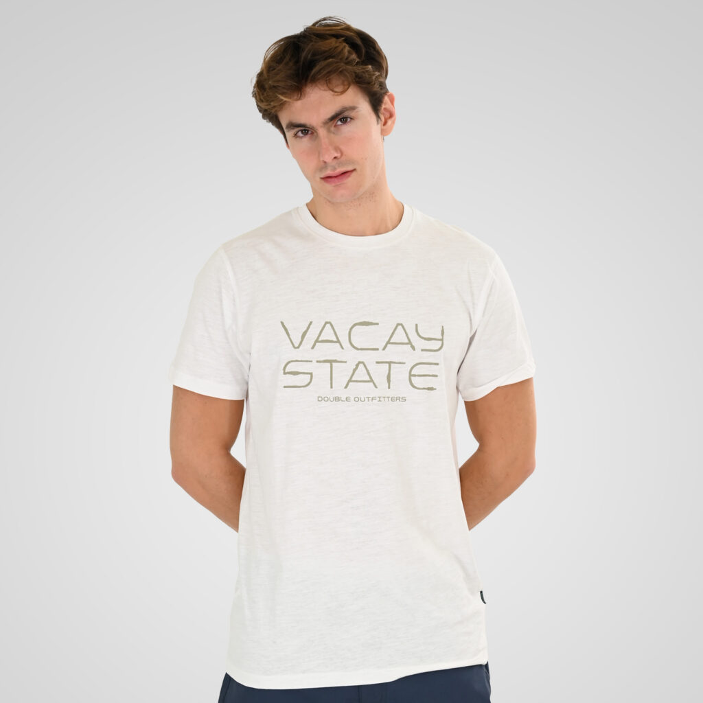 261TS-9142 FLAMA T-SHIRT WITH SINGLE PRESSED PRINT WHITE