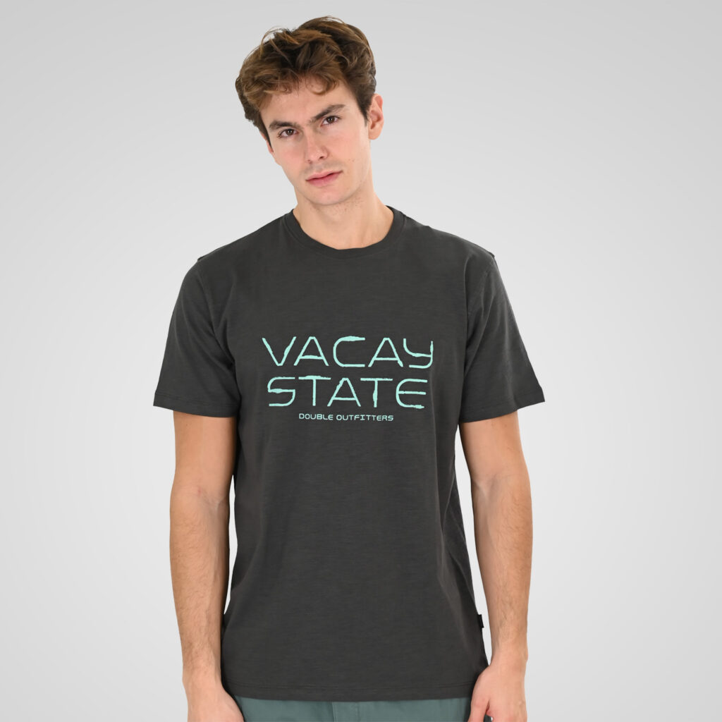 261TS-9142 FLAMA T-SHIRT WITH SINGLE PRESSED PRINT ANTHRACITE