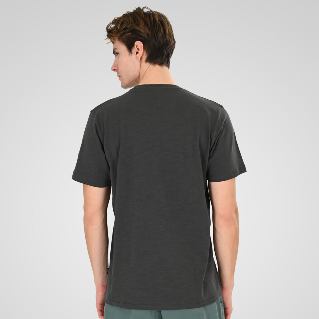 261TS-9142 FLAMA T-SHIRT WITH SINGLE PRESSED PRINT ANTHRACITE