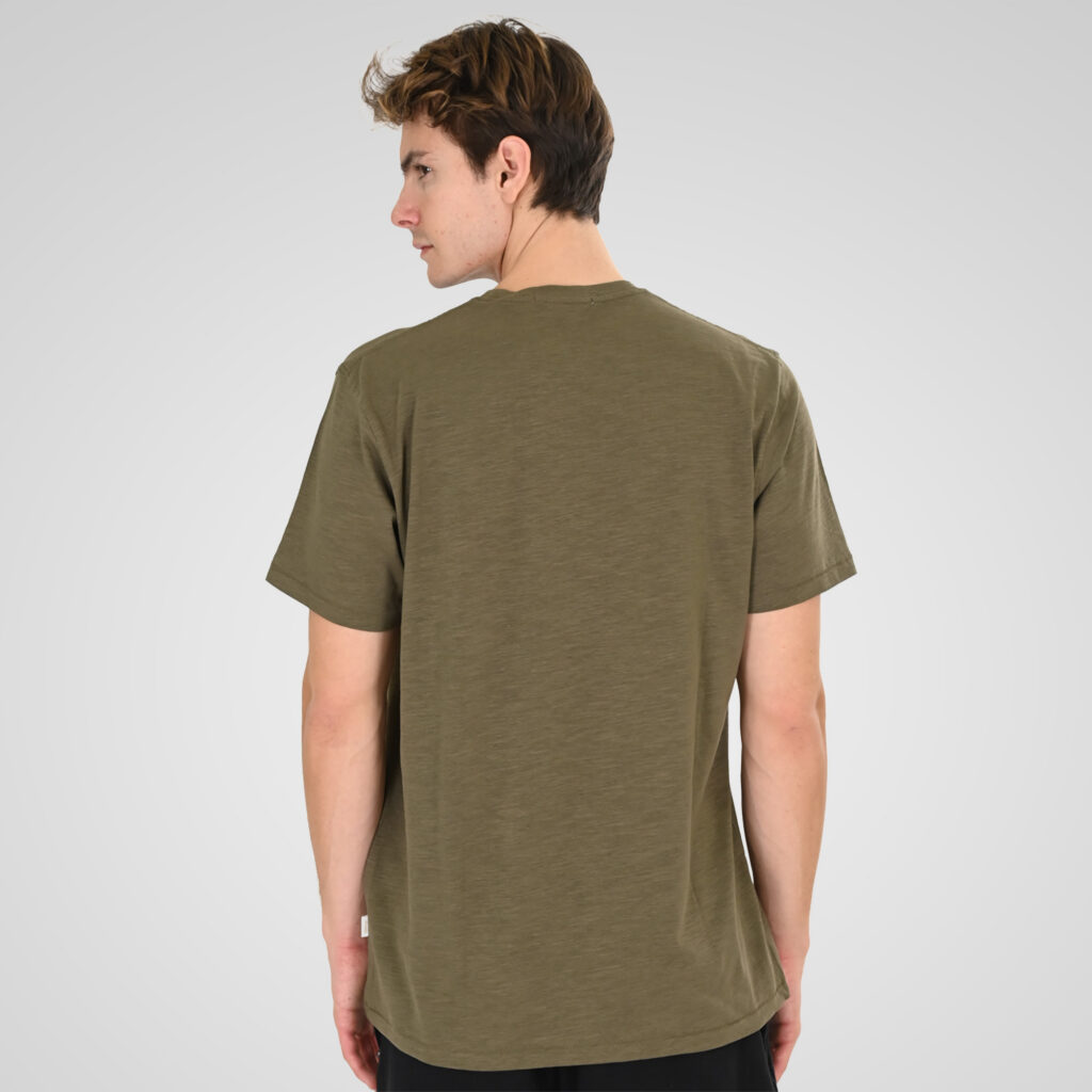 261TS-9144 FLAMA T-SHIRT WITH SINGLE PRESSED PRINT KHAKI