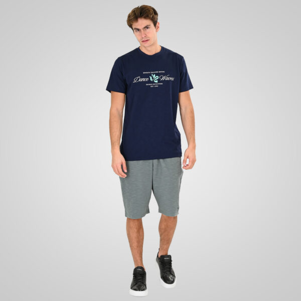261TS-9144 FLAMA T-SHIRT WITH SINGLE PRESSED PRINT DK BLUE
