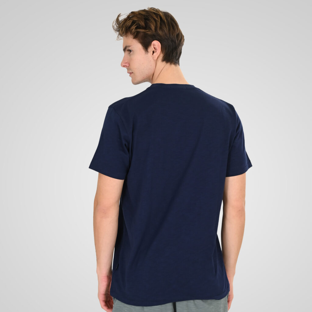 261TS-9144 FLAMA T-SHIRT WITH SINGLE PRESSED PRINT DK BLUE