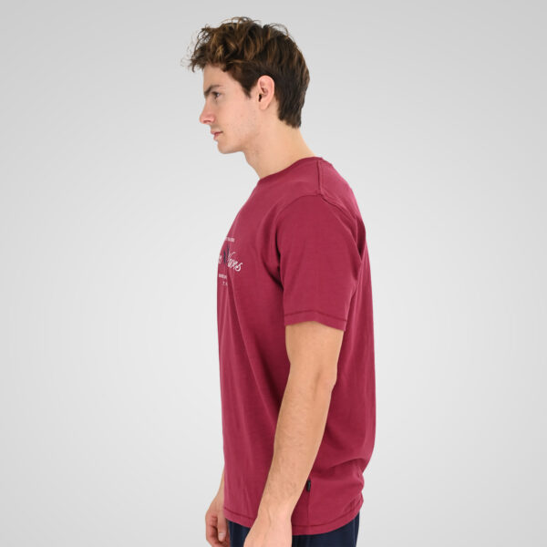 261TS-9144 FLAMA T-SHIRT WITH SINGLE PRESSED PRINT CRANBERRY