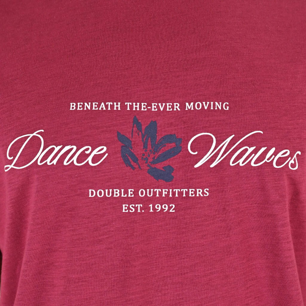 261TS-9144 FLAMA T-SHIRT WITH SINGLE PRESSED PRINT CRANBERRY