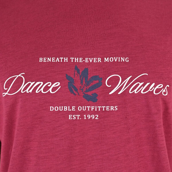 261TS-9144 FLAMA T-SHIRT WITH SINGLE PRESSED PRINT CRANBERRY