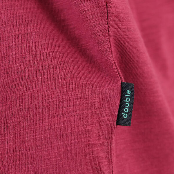 261TS-9144 FLAMA T-SHIRT WITH SINGLE PRESSED PRINT CRANBERRY