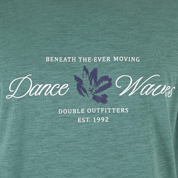 261TS-9144 FLAMA T-SHIRT WITH SINGLE PRESSED PRINT LEAF GREEN