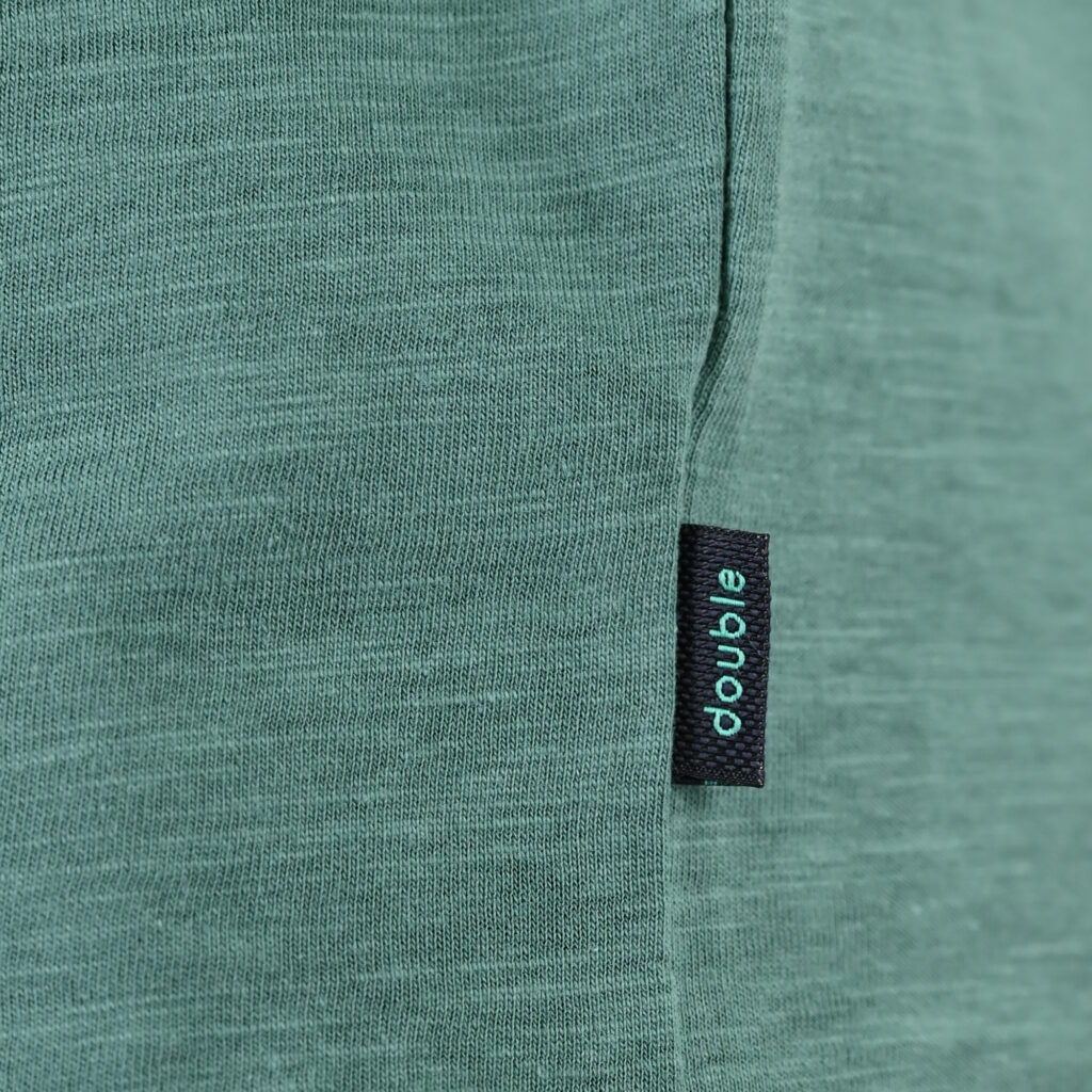 261TS-9144 FLAMA T-SHIRT WITH SINGLE PRESSED PRINT LEAF GREEN