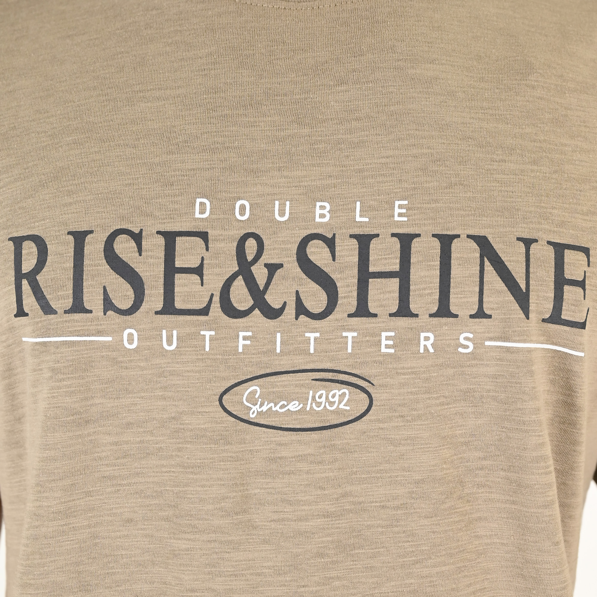 261TS-9145 FLAMA T-SHIRT WITH SINGLE PRESSED PRINT TAUPE - Image 5