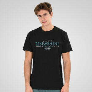 261TS-9145 FLAMA T-SHIRT WITH SINGLE PRESSED PRINT BLACK
