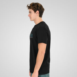 261TS-9145 FLAMA T-SHIRT WITH SINGLE PRESSED PRINT BLACK - Image 3