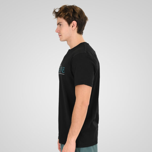 261TS-9145 FLAMA T-SHIRT WITH SINGLE PRESSED PRINT BLACK