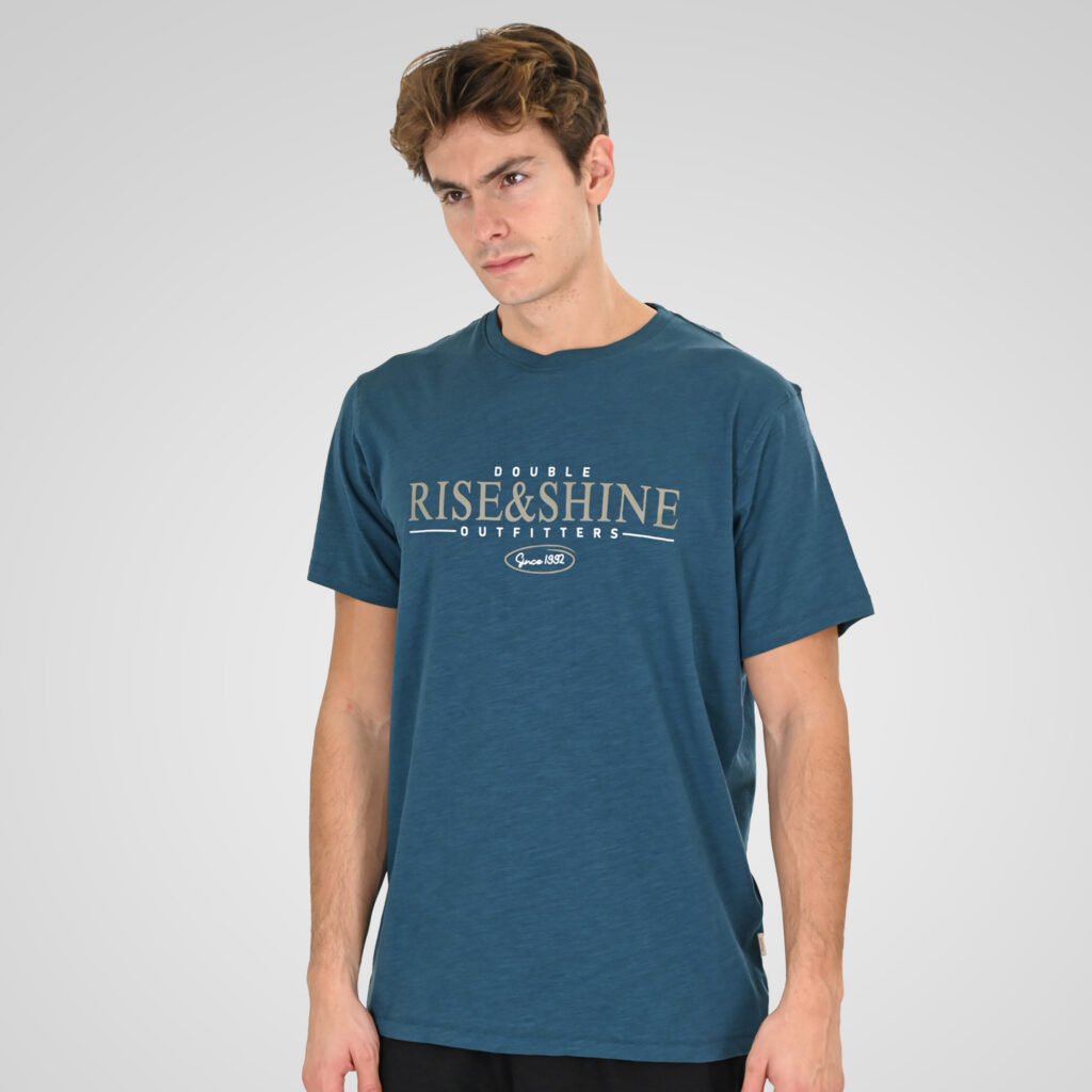 261TS-9145 FLAMA T-SHIRT WITH SINGLE PRESSED PRINT COLONIAL BLUE