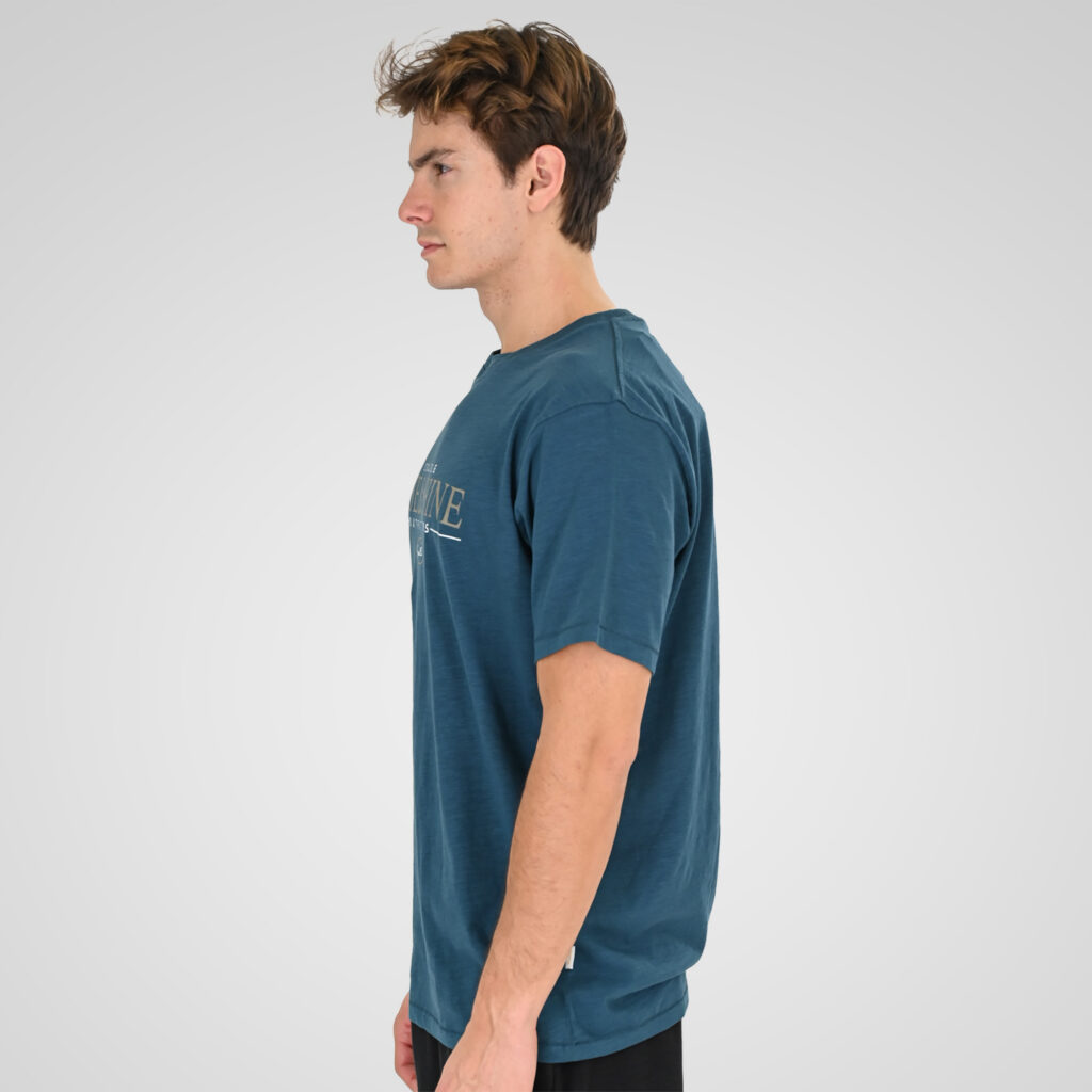 261TS-9145 FLAMA T-SHIRT WITH SINGLE PRESSED PRINT COLONIAL BLUE