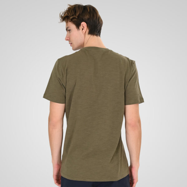 261TS-9146 FLAMA T-SHIRT HENLEY KHAKI