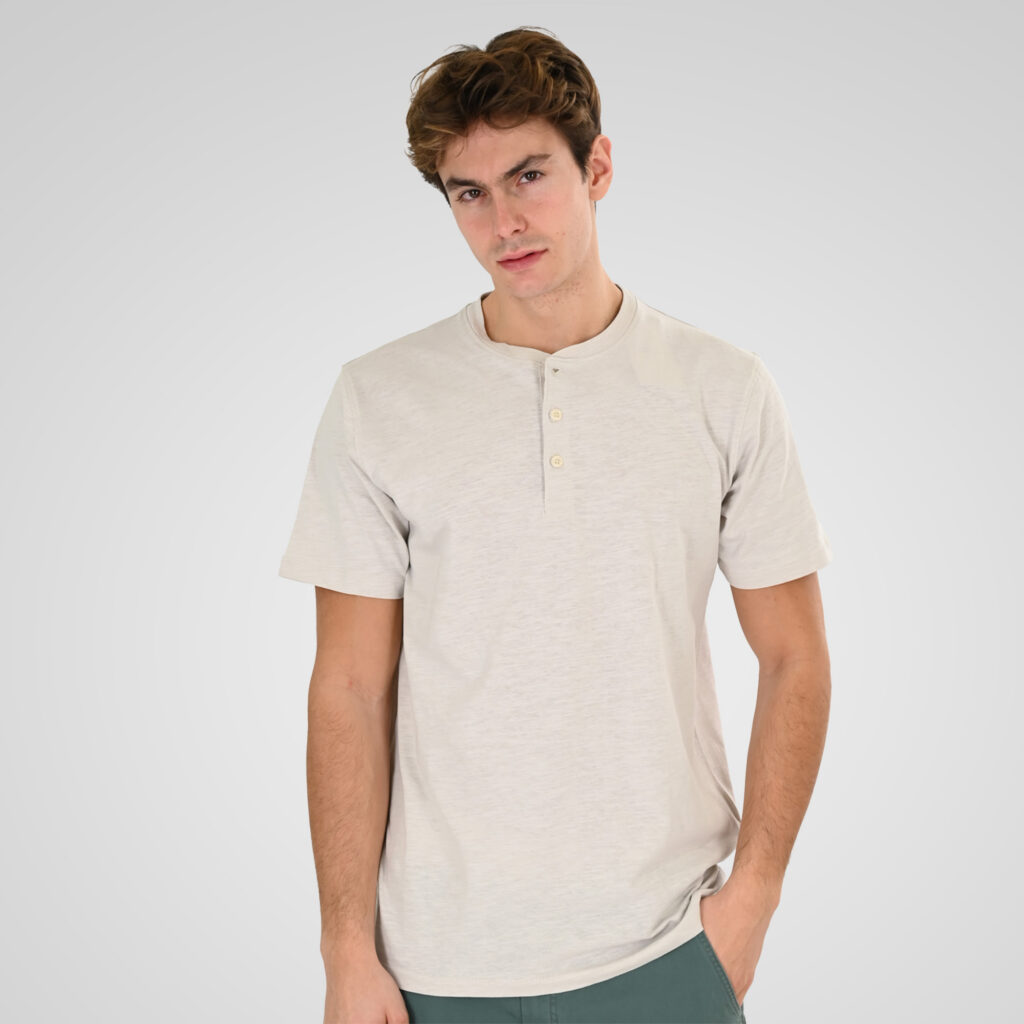 261TS-9146 FLAMA T-SHIRT HENLEY ICE