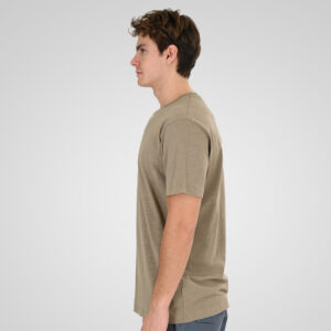 261TS-9146 FLAMA T-SHIRT HENLEY TAUPE - Image 3