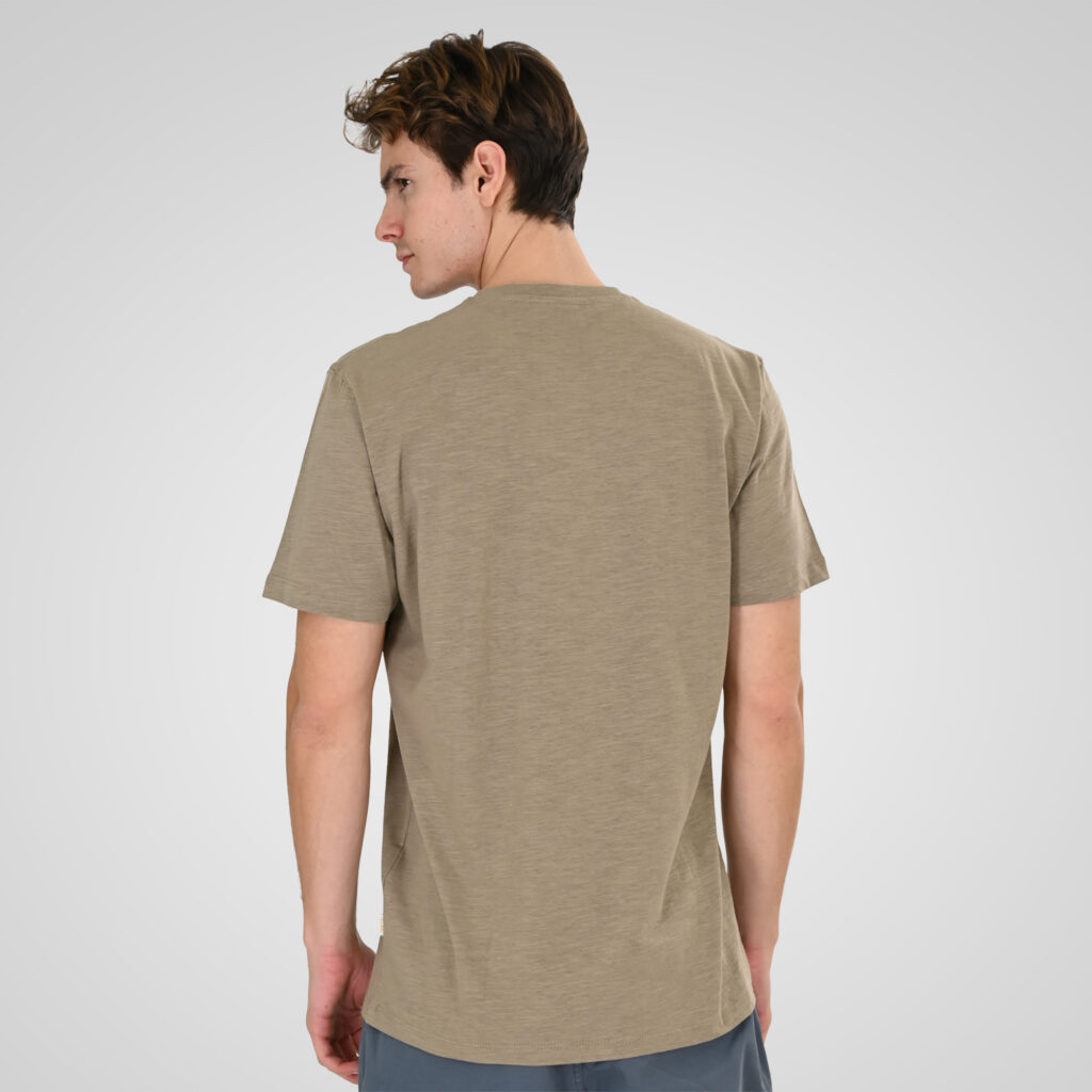 261TS-9146 FLAMA T-SHIRT HENLEY TAUPE