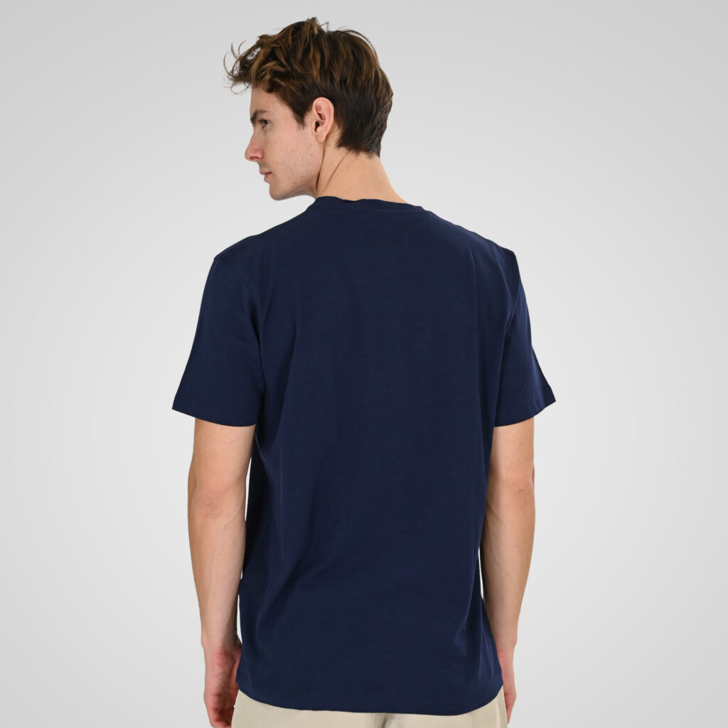 261TS-9146 FLAMA T-SHIRT HENLEY DK BLUE