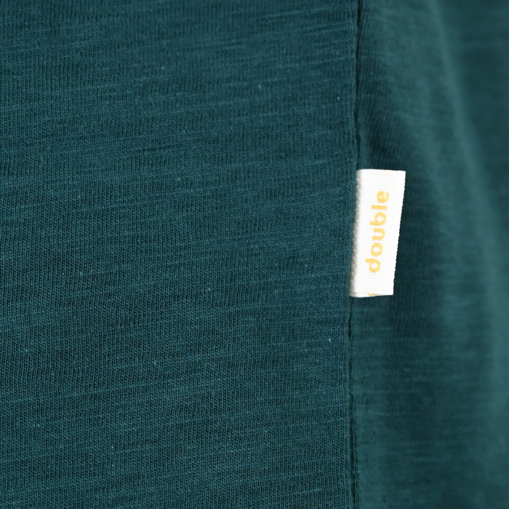261TS-9146 FLAMA T-SHIRT HENLEY DEEP GREEN