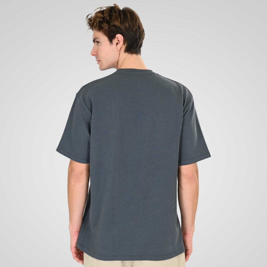 261TS-9151 T-SHIRTS WITH HIGH DENSITY PRINT IN SPECIAL FABRIC (WAFFLE FABRIC) (RELAXED FIT) ANTHRACITE