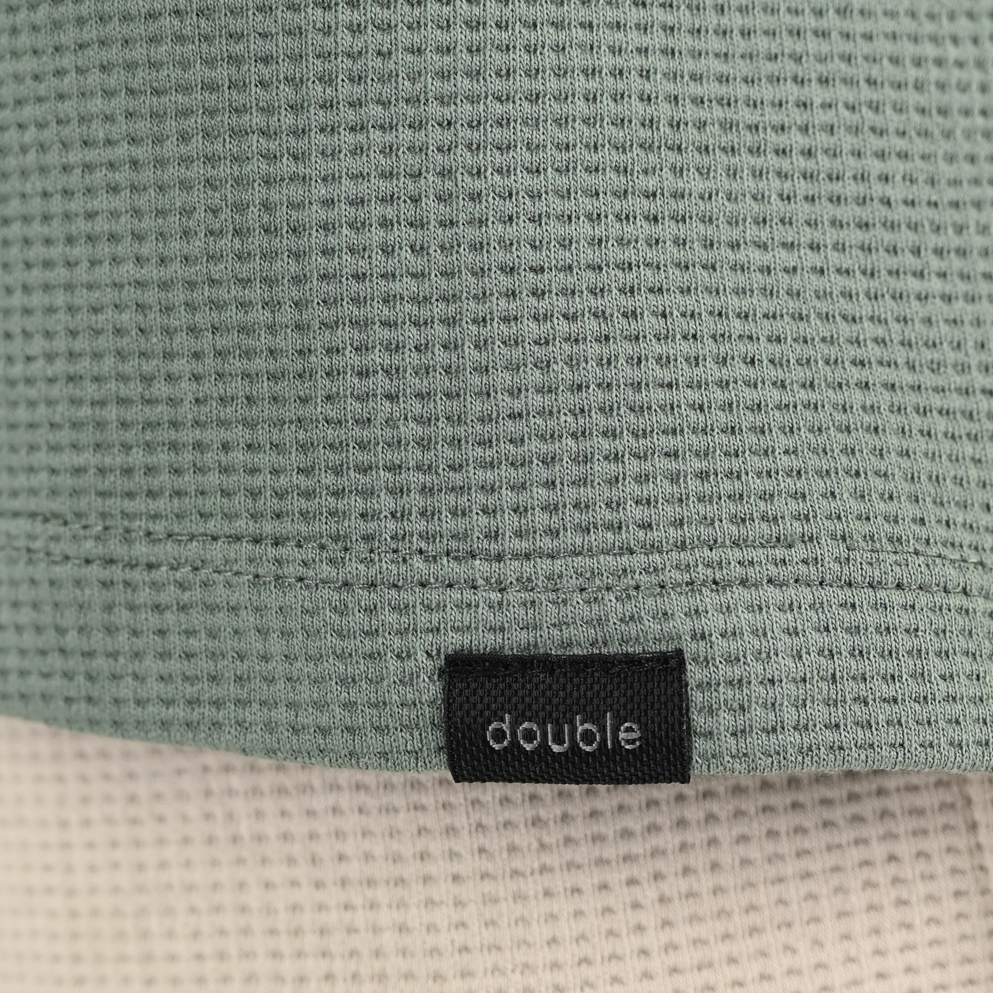 261TS-9151 T-SHIRTS WITH HIGH DENSITY PRINT IN SPECIAL FABRIC (WAFFLE FABRIC) (RELAXED FIT) SAGE GREEN - Image 5