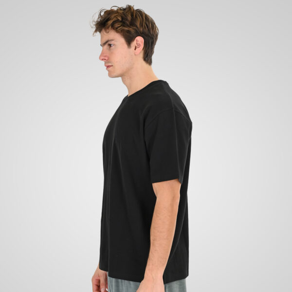 261TS-9152 T-SHIRT WITH THIN HIGH DENSITY PRINT IN SPECIAL FABRIC (PIQUE FABRIC) BLACK