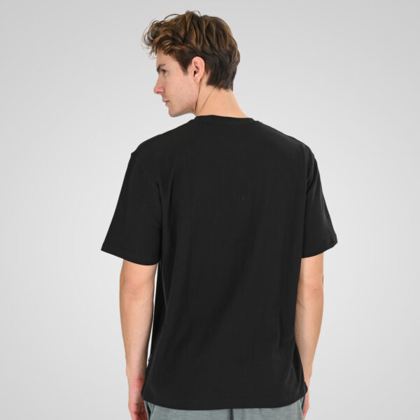261TS-9152 T-SHIRT WITH THIN HIGH DENSITY PRINT IN SPECIAL FABRIC (PIQUE FABRIC) BLACK