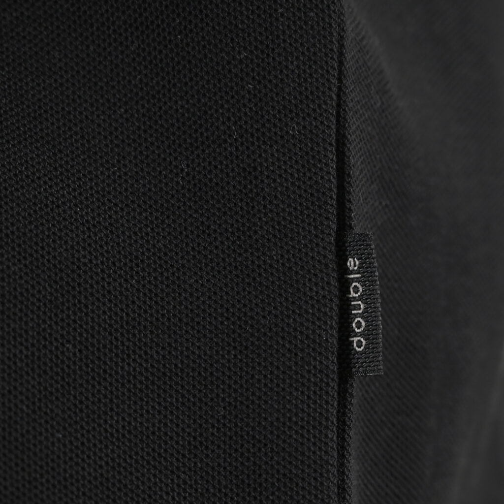 261TS-9152 T-SHIRT WITH THIN HIGH DENSITY PRINT IN SPECIAL FABRIC (PIQUE FABRIC) BLACK