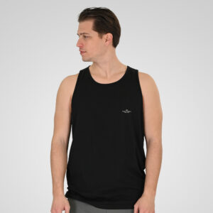 261TSL-9134 SLEEVELESS T-SHIRT WITH HIGH DENSITY PRINT BLACK