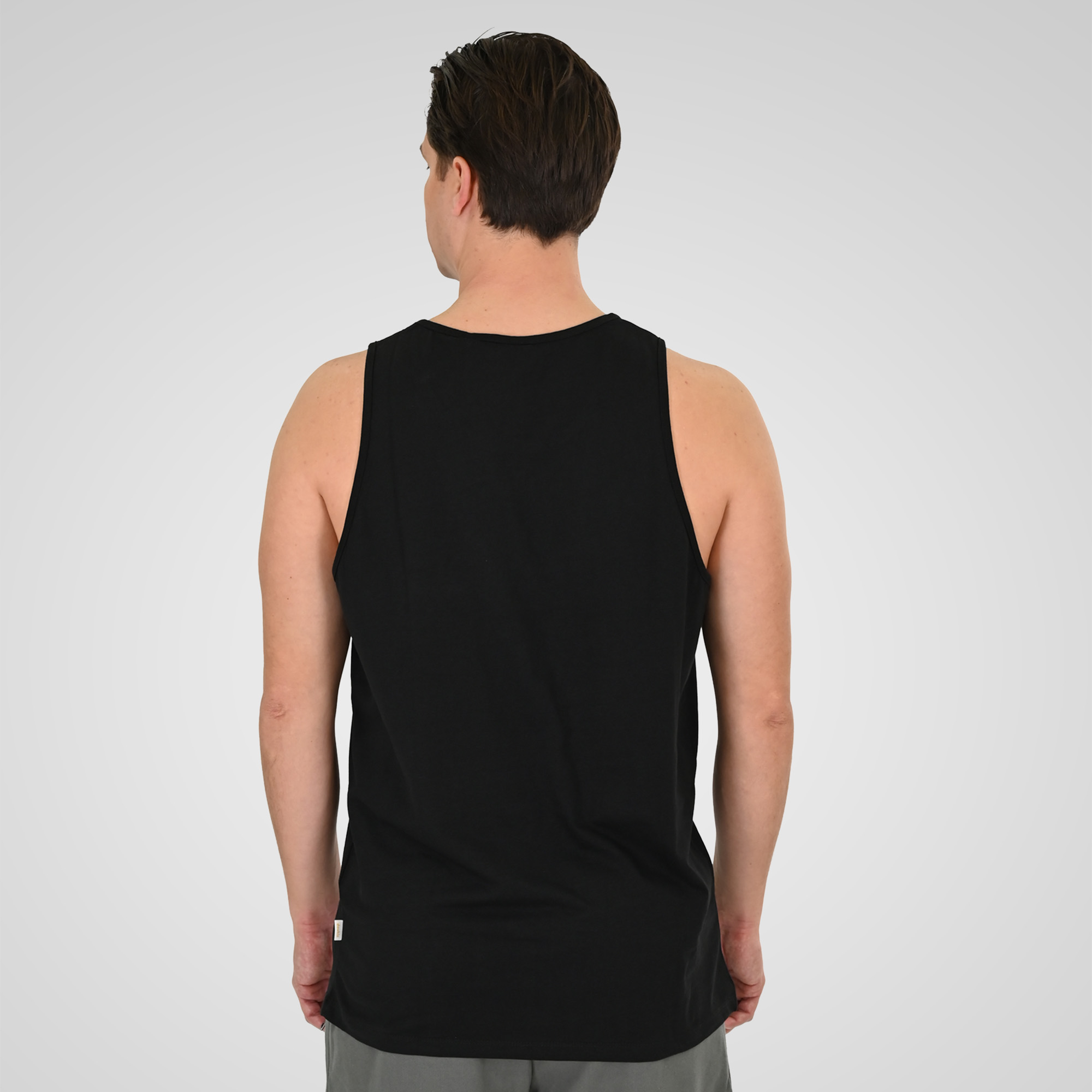 261TSL-9134 SLEEVELESS T-SHIRT WITH HIGH DENSITY PRINT BLACK - Image 4
