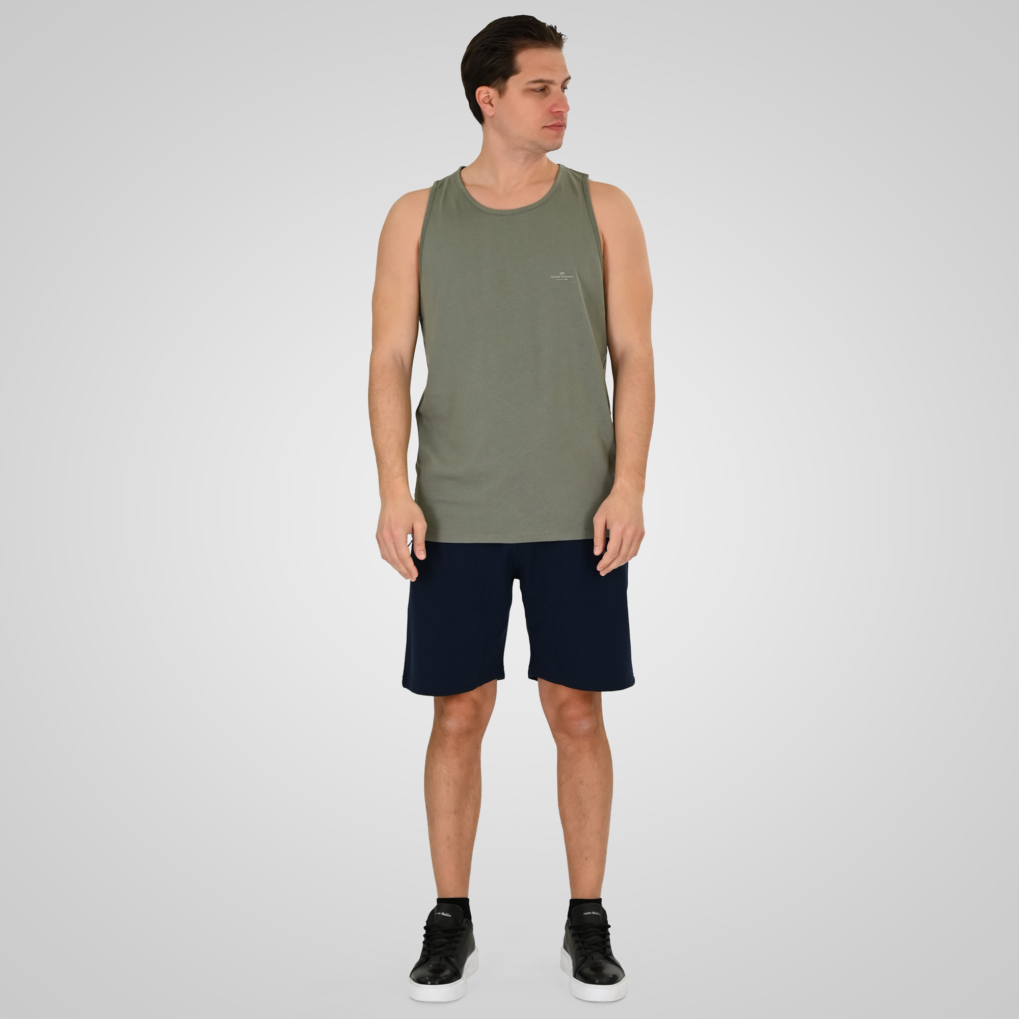 261TSL-9134 SLEEVELESS T-SHIRT WITH HIGH DENSITY PRINT AGAVE GREEN - Image 2