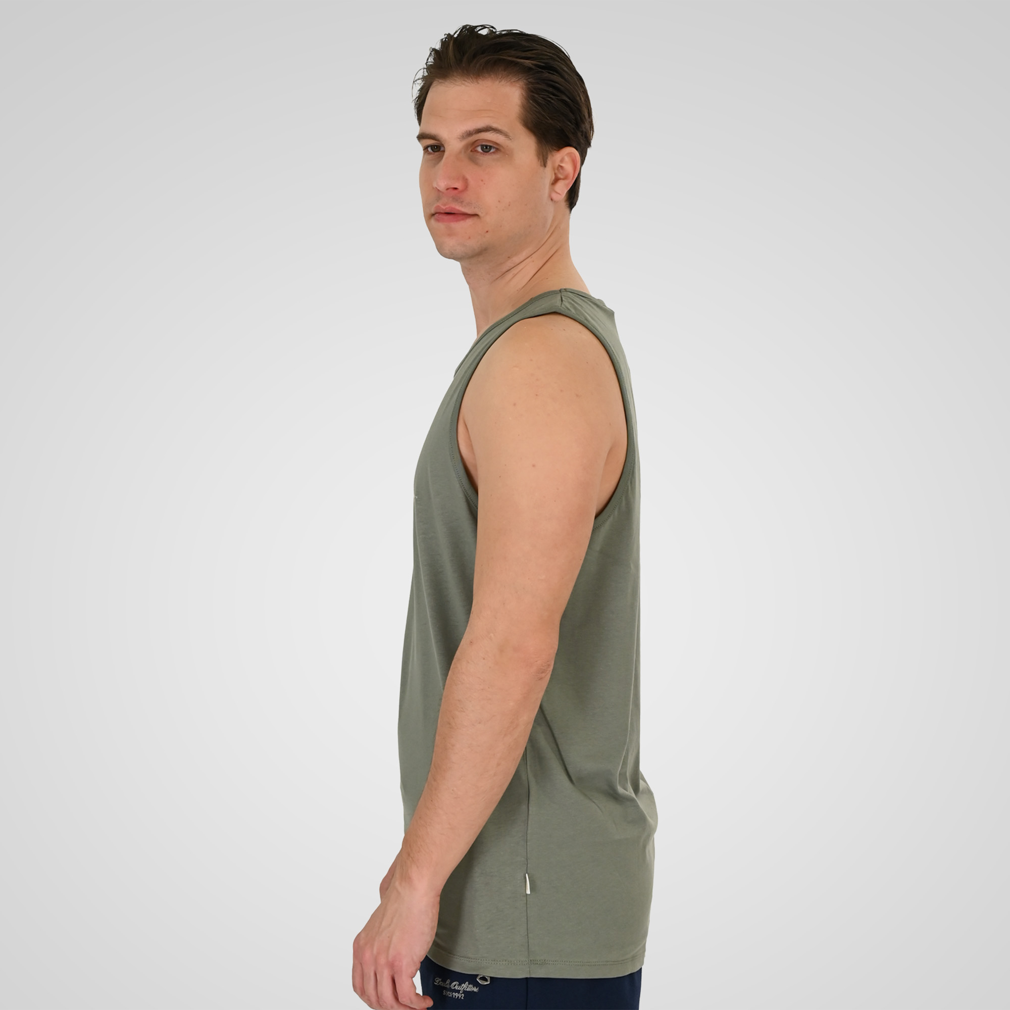 261TSL-9134 SLEEVELESS T-SHIRT WITH HIGH DENSITY PRINT AGAVE GREEN - Image 3