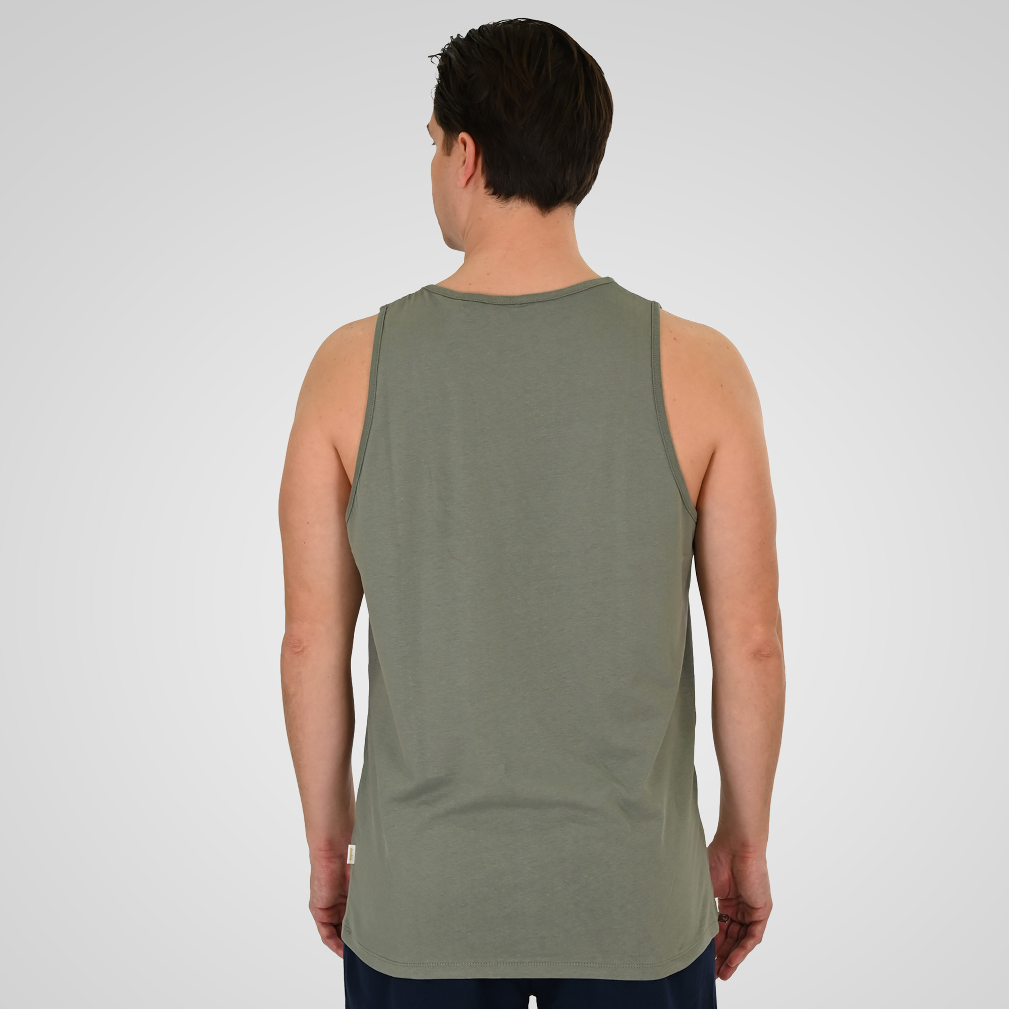 261TSL-9134 SLEEVELESS T-SHIRT WITH HIGH DENSITY PRINT AGAVE GREEN - Image 4