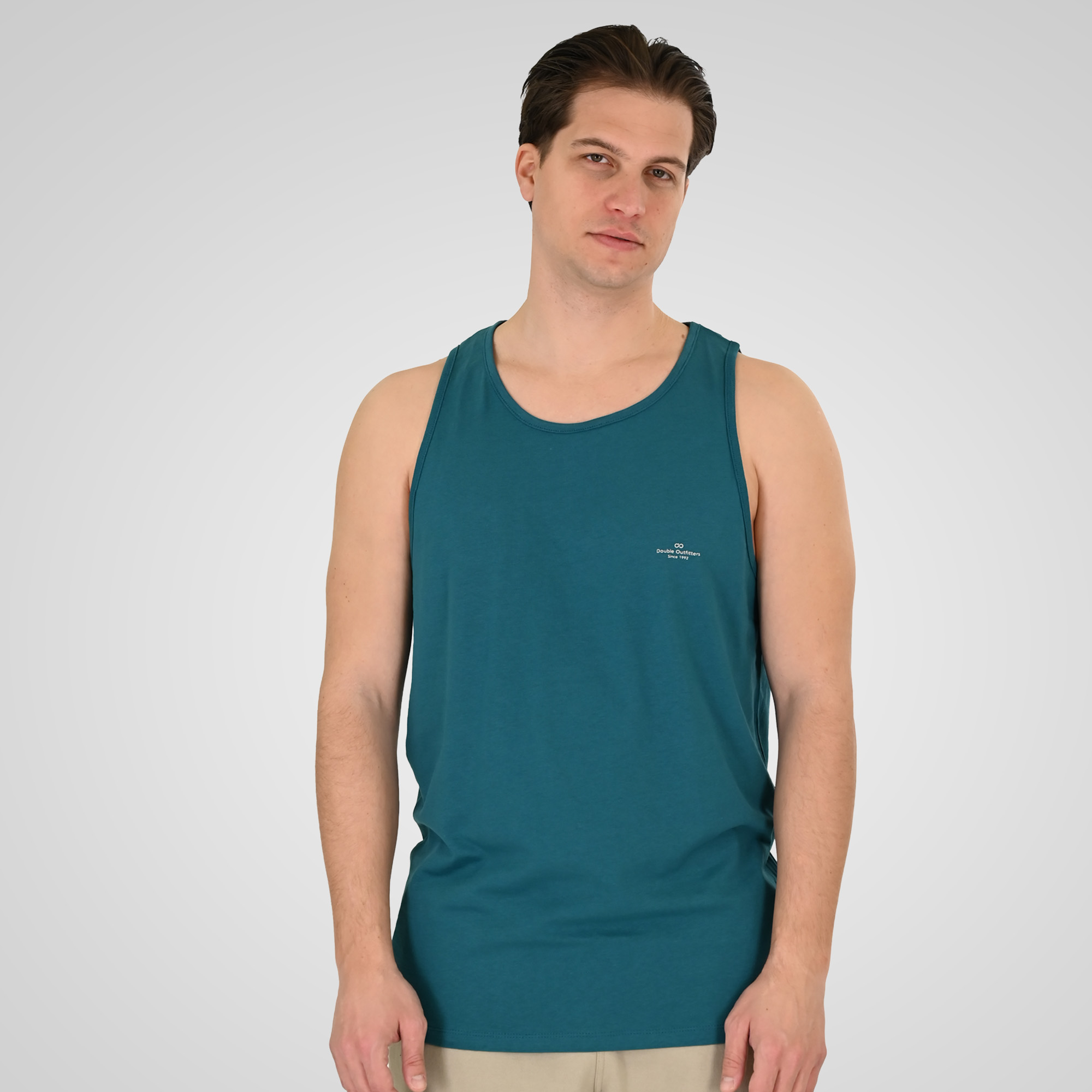 261TSL-9134 SLEEVELESS T-SHIRT WITH HIGH DENSITY PRINT JUNGLE GREEN - Image 1