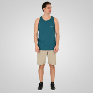 261TSL-9134 SLEEVELESS T-SHIRT WITH HIGH DENSITY PRINT JUNGLE GREEN