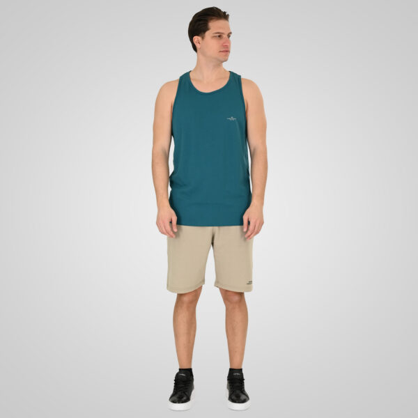 261TSL-9134 SLEEVELESS T-SHIRT WITH HIGH DENSITY PRINT JUNGLE GREEN