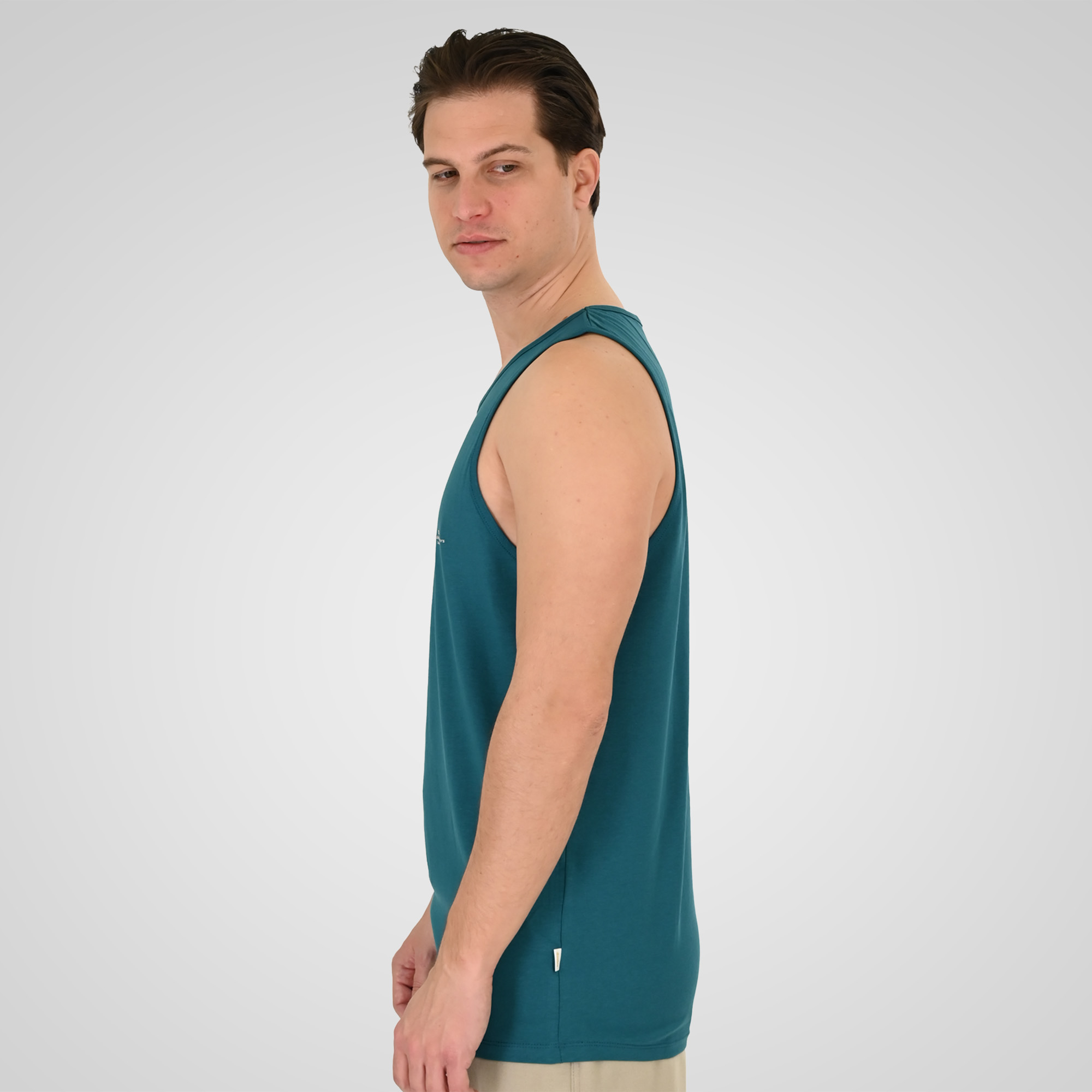 261TSL-9134 SLEEVELESS T-SHIRT WITH HIGH DENSITY PRINT JUNGLE GREEN - Image 3