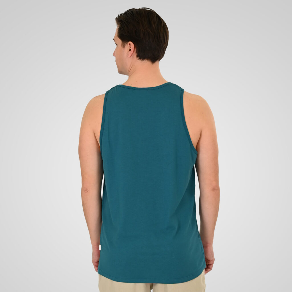 261TSL-9134 SLEEVELESS T-SHIRT WITH HIGH DENSITY PRINT JUNGLE GREEN