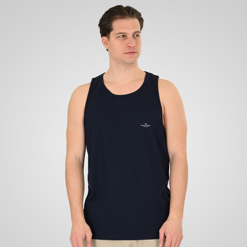 261TSL-9134 SLEEVELESS T-SHIRT WITH HIGH DENSITY PRINT NAVY