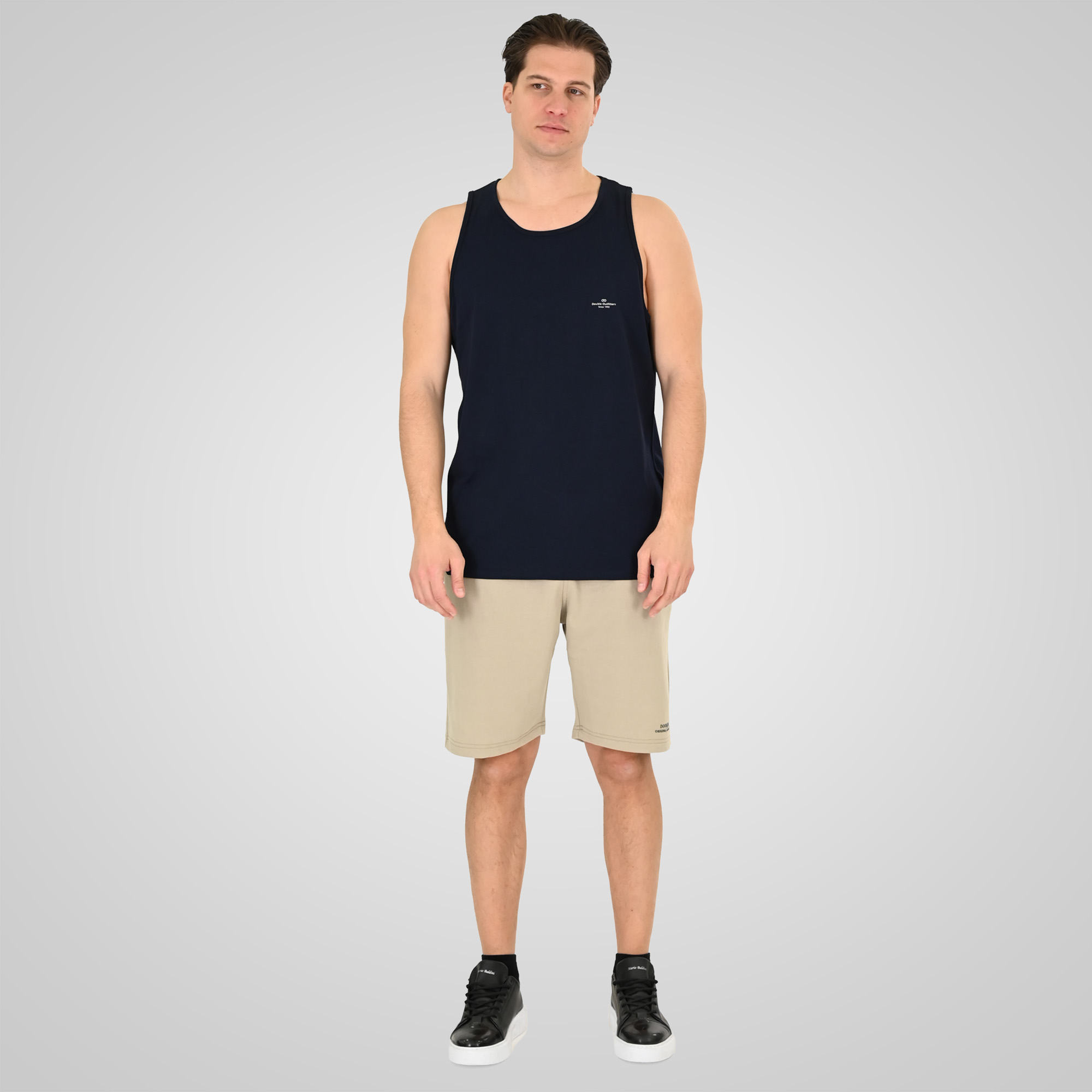 261TSL-9134 SLEEVELESS T-SHIRT WITH HIGH DENSITY PRINT NAVY - Image 2