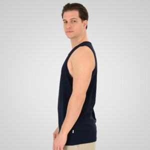 261TSL-9134 SLEEVELESS T-SHIRT WITH HIGH DENSITY PRINT NAVY - Image 3
