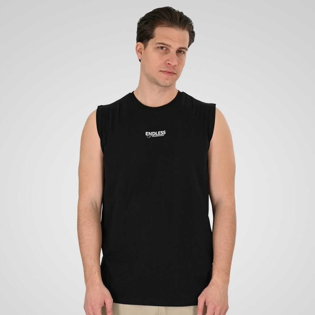 261TSL-9136 SLEEVELESS T-SHIRT BLACK